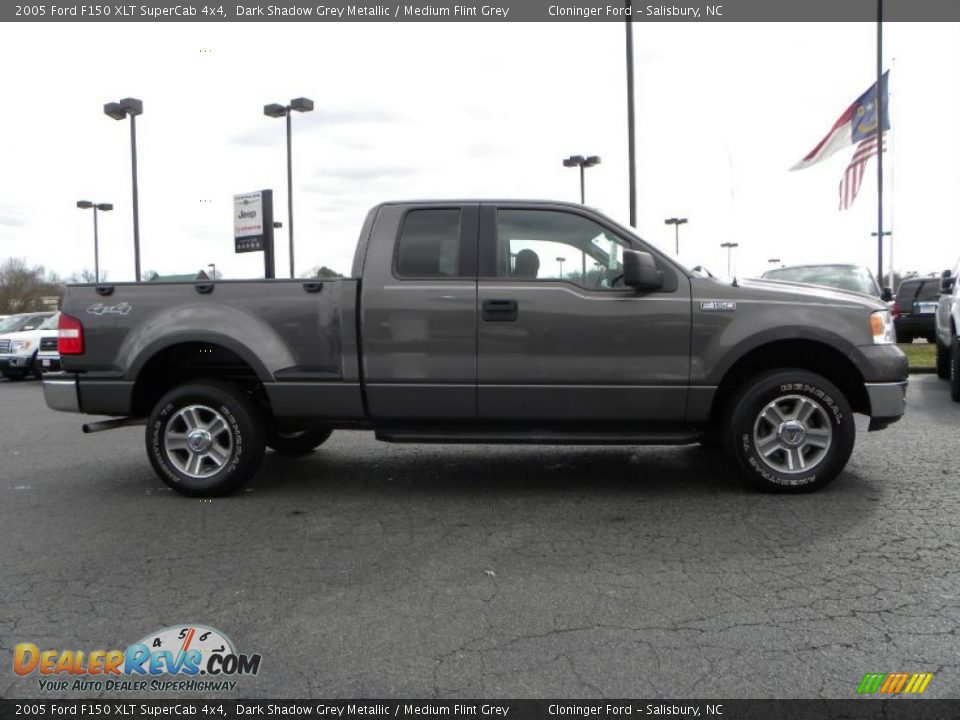 2005 Ford F150 XLT SuperCab 4x4 Dark Shadow Grey Metallic / Medium Flint Grey Photo #2