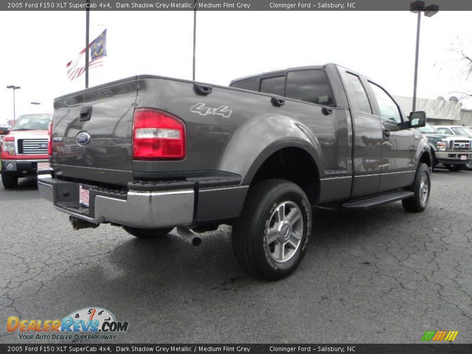 2005 Ford F150 XLT SuperCab 4x4 Dark Shadow Grey Metallic / Medium Flint Grey Photo #3