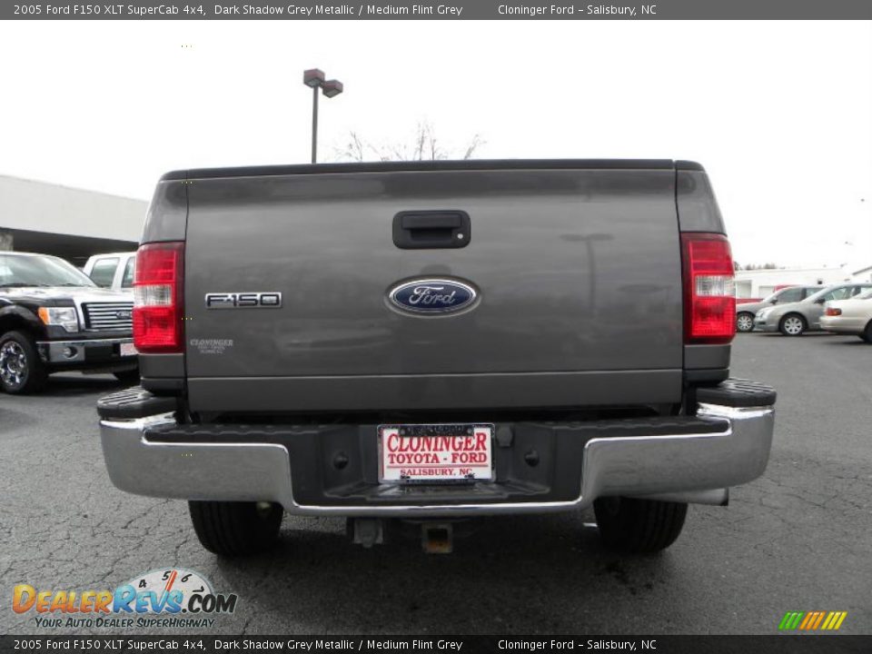 2005 Ford F150 XLT SuperCab 4x4 Dark Shadow Grey Metallic / Medium Flint Grey Photo #4