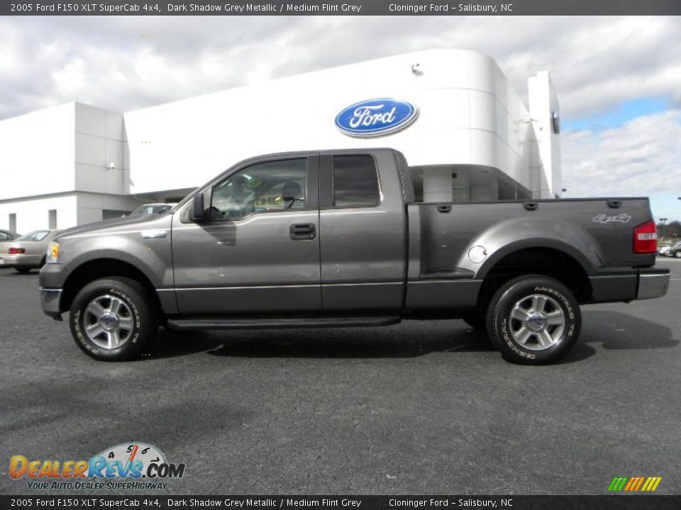 2005 Ford F150 XLT SuperCab 4x4 Dark Shadow Grey Metallic / Medium Flint Grey Photo #5