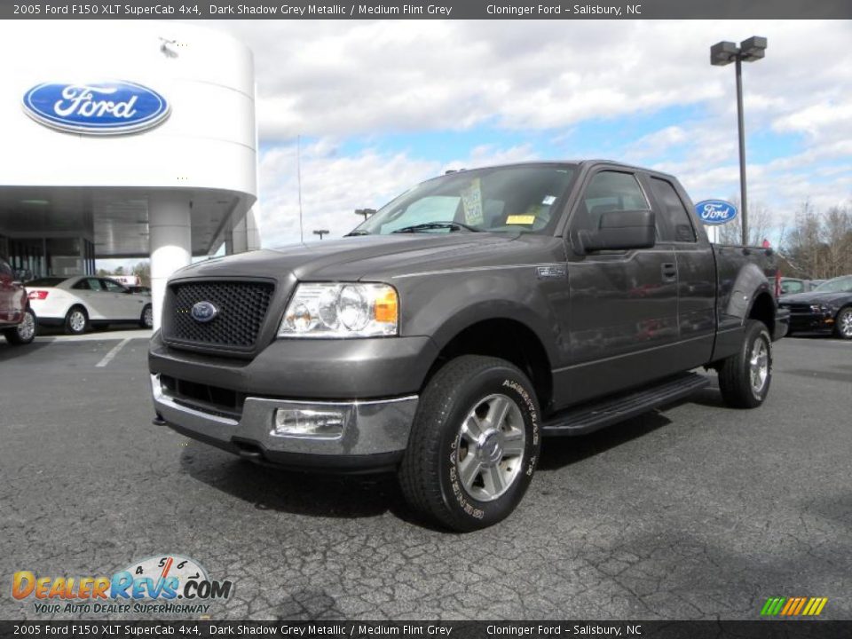 2005 Ford F150 XLT SuperCab 4x4 Dark Shadow Grey Metallic / Medium Flint Grey Photo #6