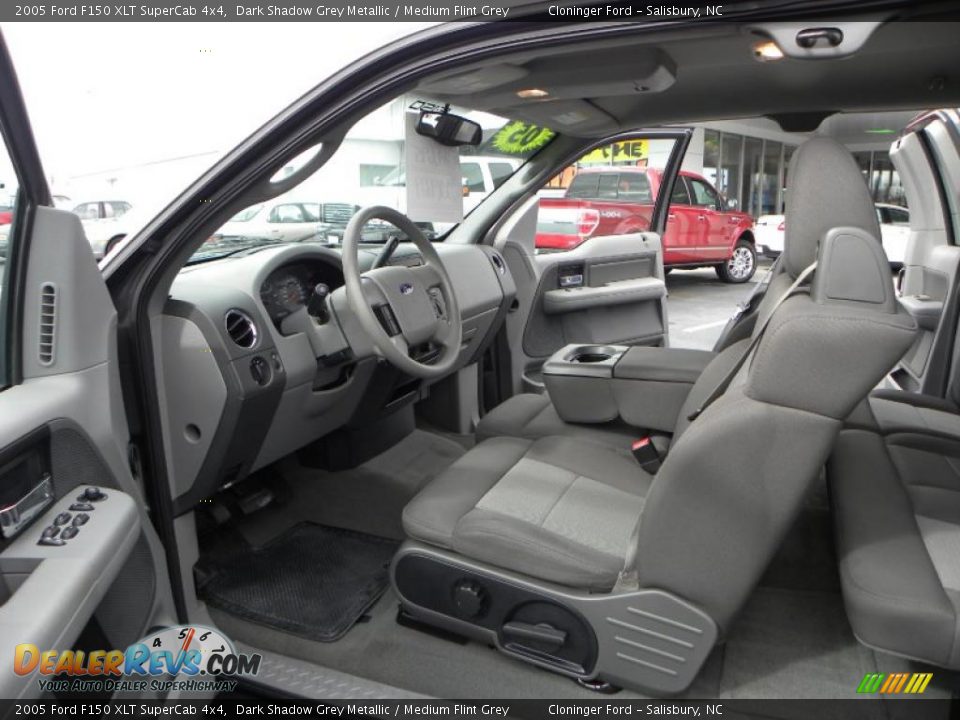 2005 Ford F150 XLT SuperCab 4x4 Dark Shadow Grey Metallic / Medium Flint Grey Photo #8