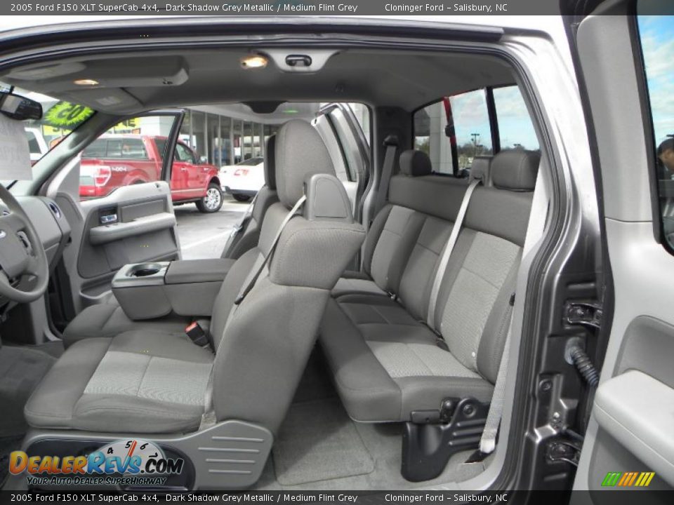 2005 Ford F150 XLT SuperCab 4x4 Dark Shadow Grey Metallic / Medium Flint Grey Photo #9