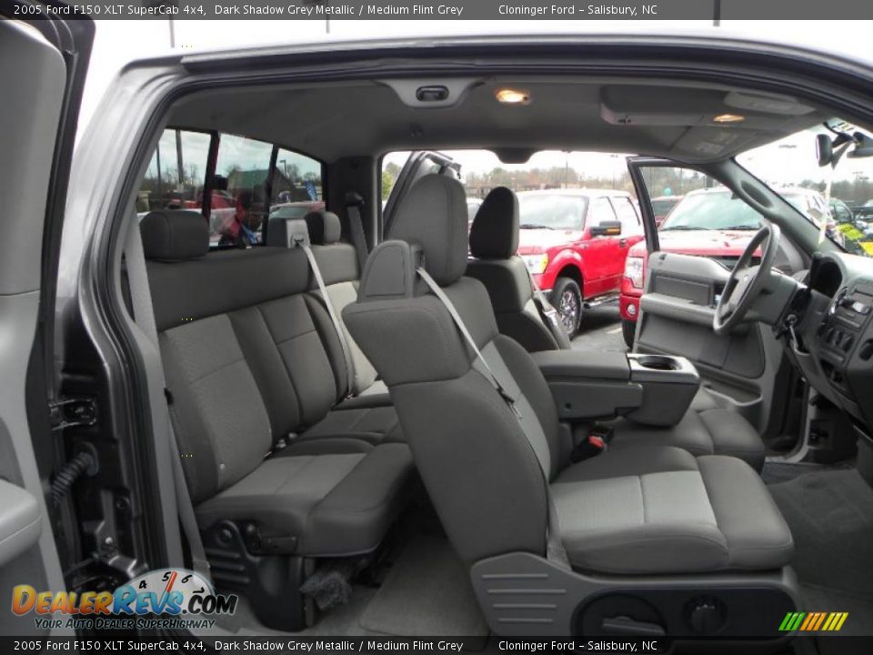 2005 Ford F150 XLT SuperCab 4x4 Dark Shadow Grey Metallic / Medium Flint Grey Photo #11