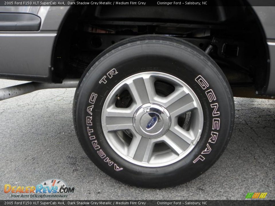 2005 Ford F150 XLT SuperCab 4x4 Dark Shadow Grey Metallic / Medium Flint Grey Photo #13