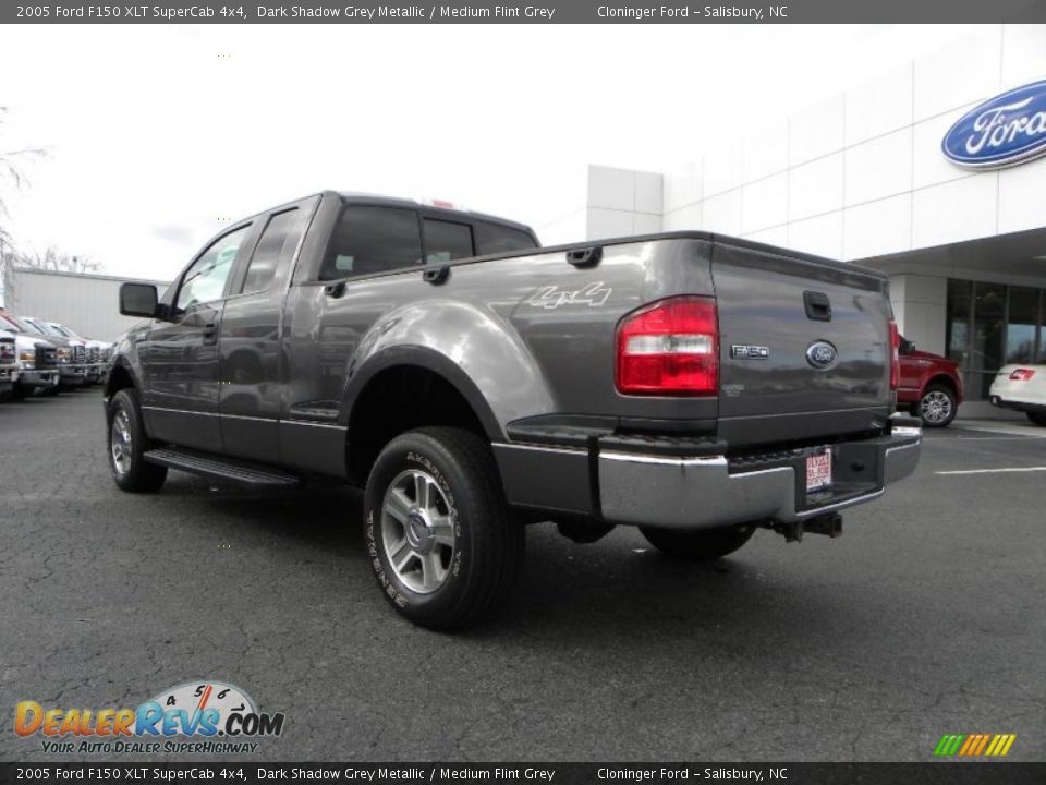 2005 Ford F150 XLT SuperCab 4x4 Dark Shadow Grey Metallic / Medium Flint Grey Photo #22
