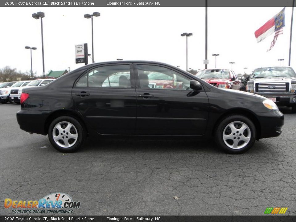 2008 Toyota Corolla CE Black Sand Pearl / Stone Photo #2