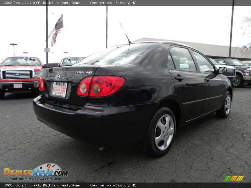 2008 Toyota Corolla CE Black Sand Pearl / Stone Photo #3