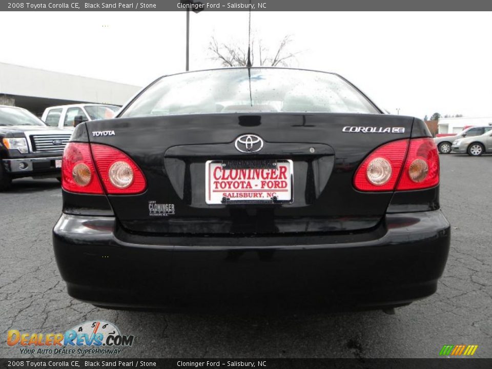 2008 Toyota Corolla CE Black Sand Pearl / Stone Photo #4