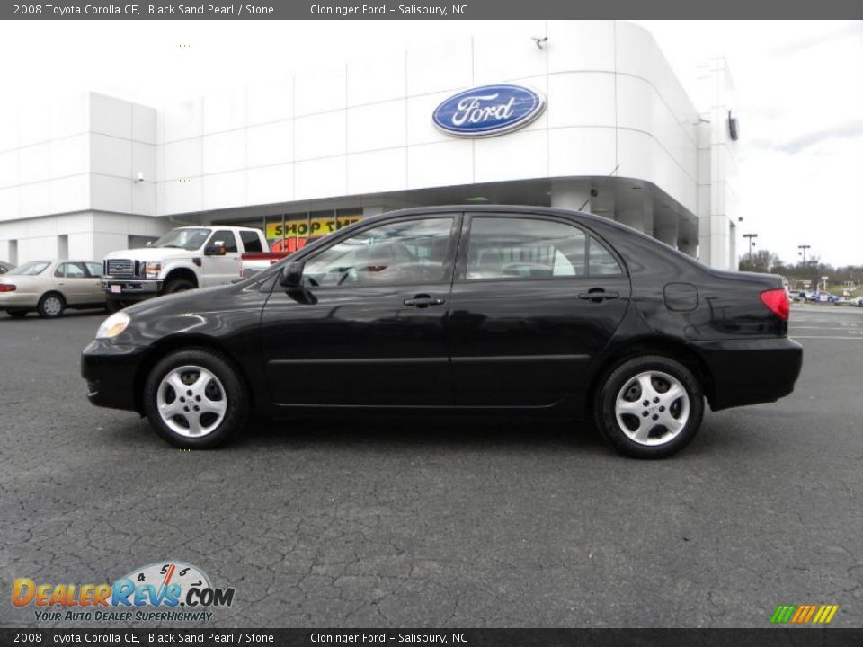 2008 Toyota Corolla CE Black Sand Pearl / Stone Photo #5