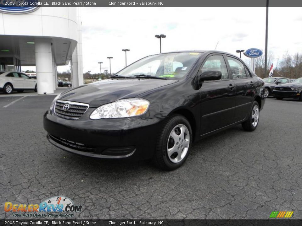 2008 Toyota Corolla CE Black Sand Pearl / Stone Photo #6
