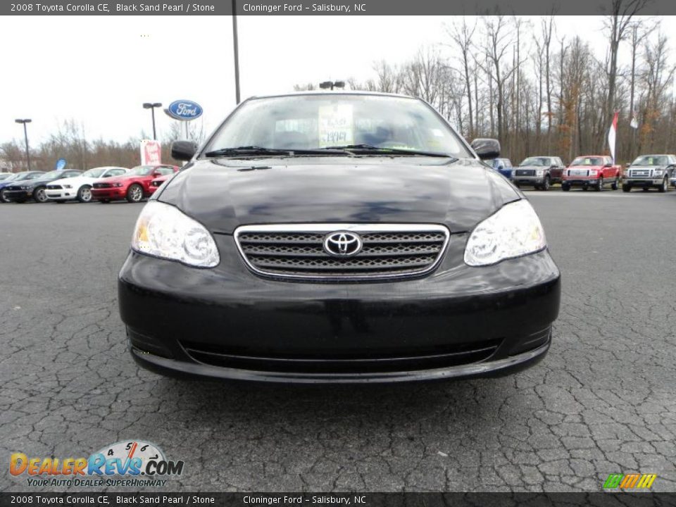 2008 Toyota Corolla CE Black Sand Pearl / Stone Photo #7