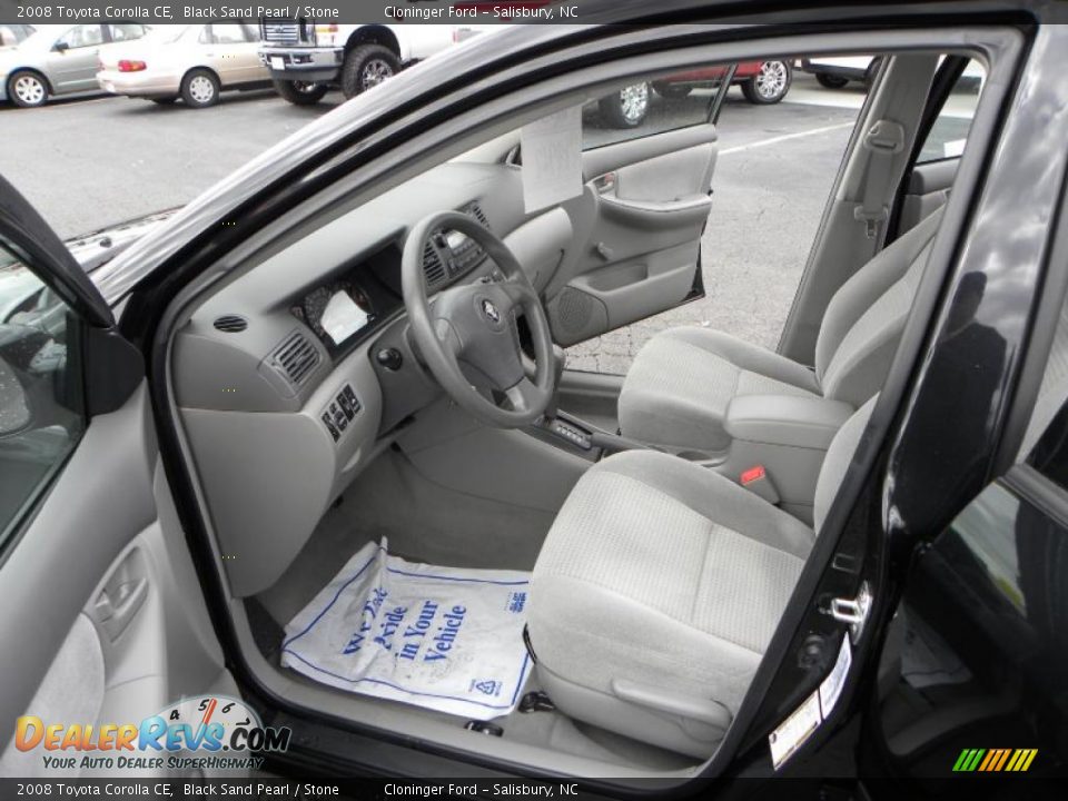 2008 Toyota Corolla CE Black Sand Pearl / Stone Photo #8