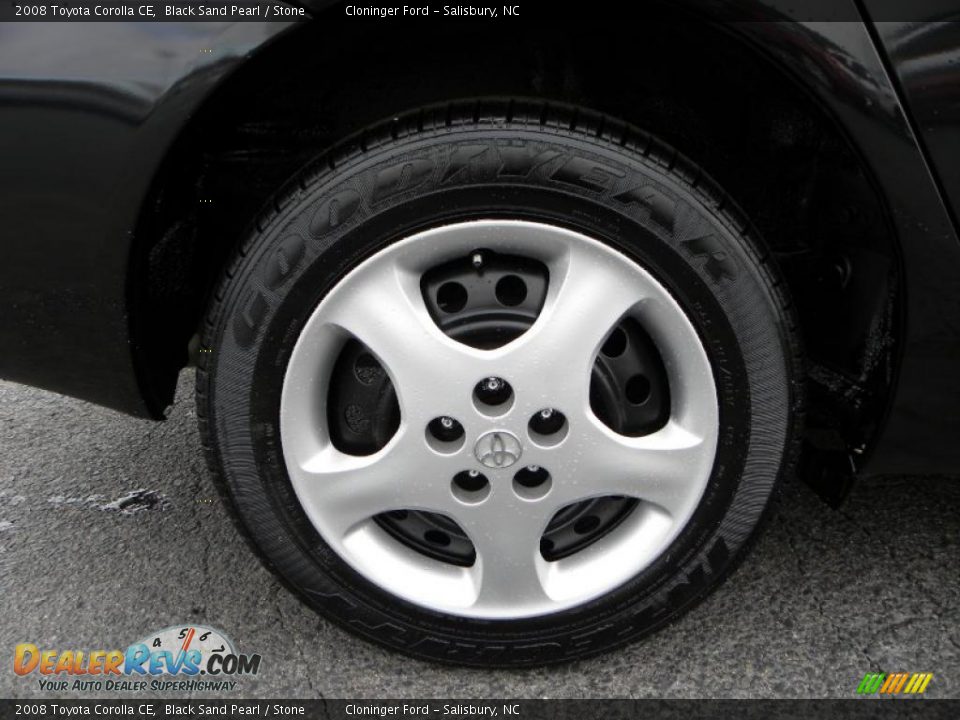 2008 Toyota Corolla CE Black Sand Pearl / Stone Photo #12