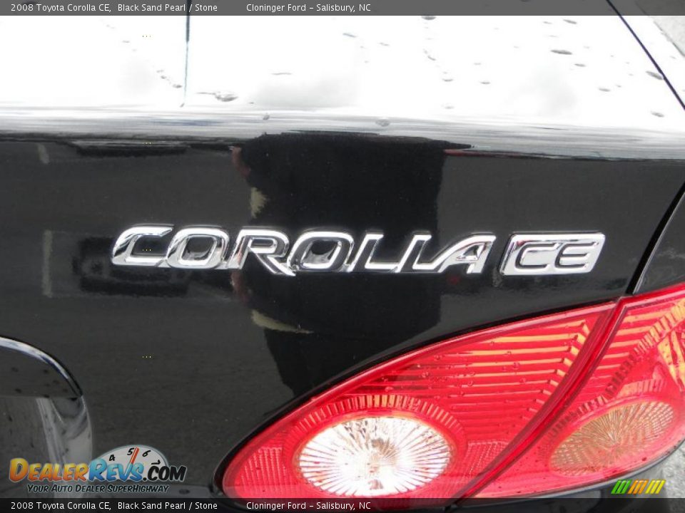 2008 Toyota Corolla CE Black Sand Pearl / Stone Photo #13