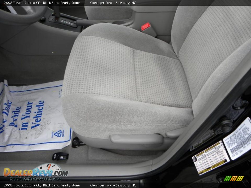 2008 Toyota Corolla CE Black Sand Pearl / Stone Photo #15