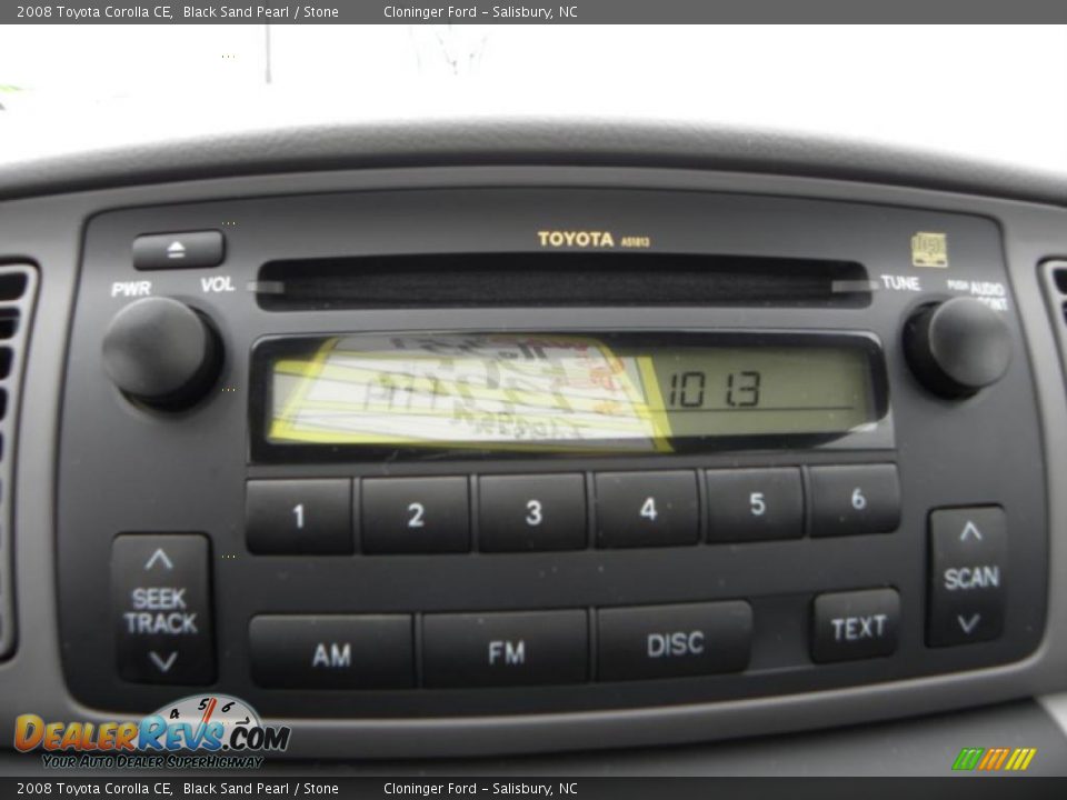 2008 Toyota Corolla CE Black Sand Pearl / Stone Photo #18
