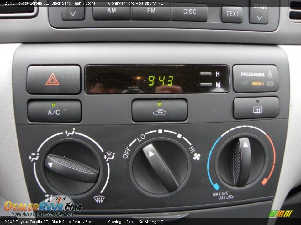 2008 Toyota Corolla CE Black Sand Pearl / Stone Photo #19