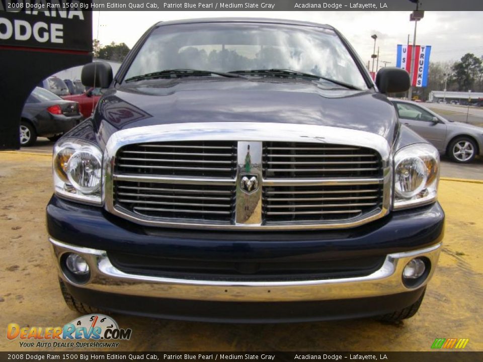 2008 Dodge Ram 1500 Big Horn Edition Quad Cab Patriot Blue Pearl / Medium Slate Gray Photo #8