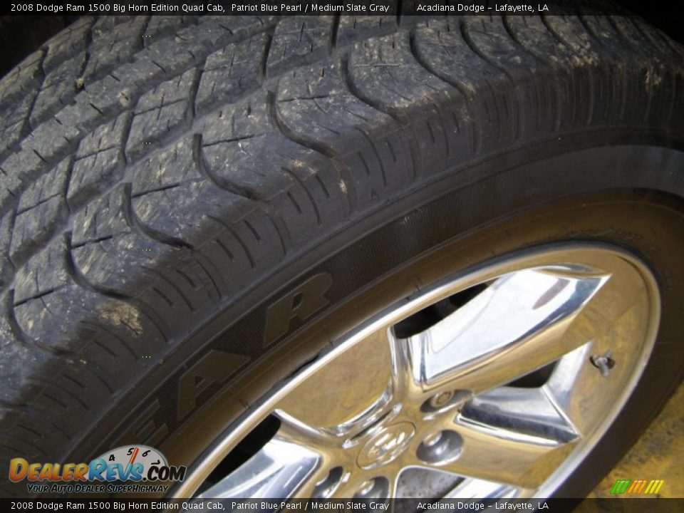 2008 Dodge Ram 1500 Big Horn Edition Quad Cab Patriot Blue Pearl / Medium Slate Gray Photo #12