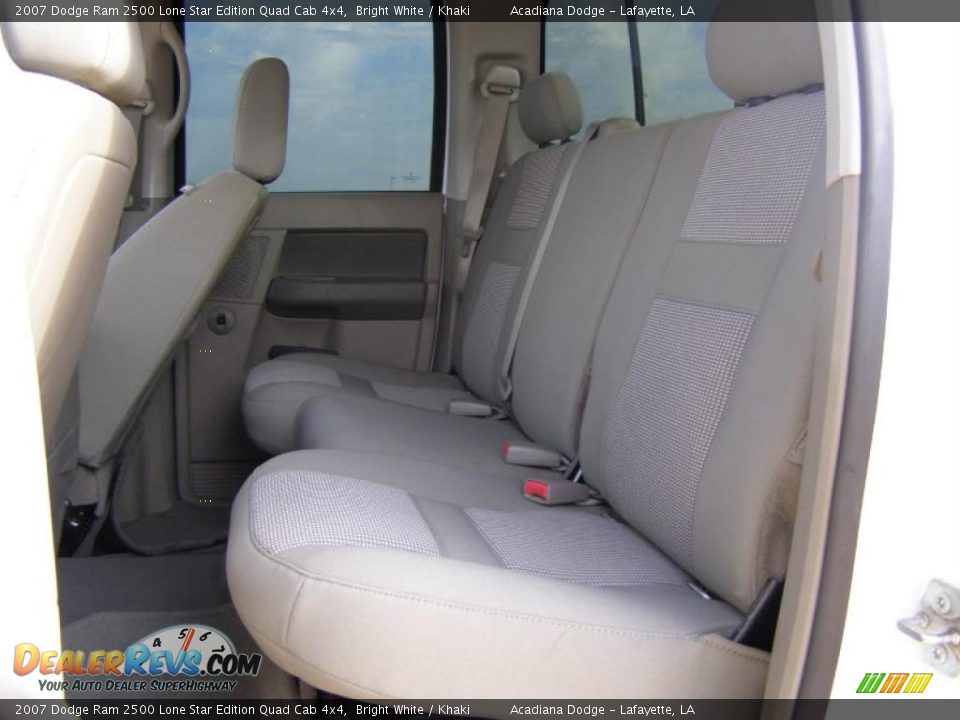 2007 Dodge Ram 2500 Lone Star Edition Quad Cab 4x4 Bright White / Khaki Photo #10