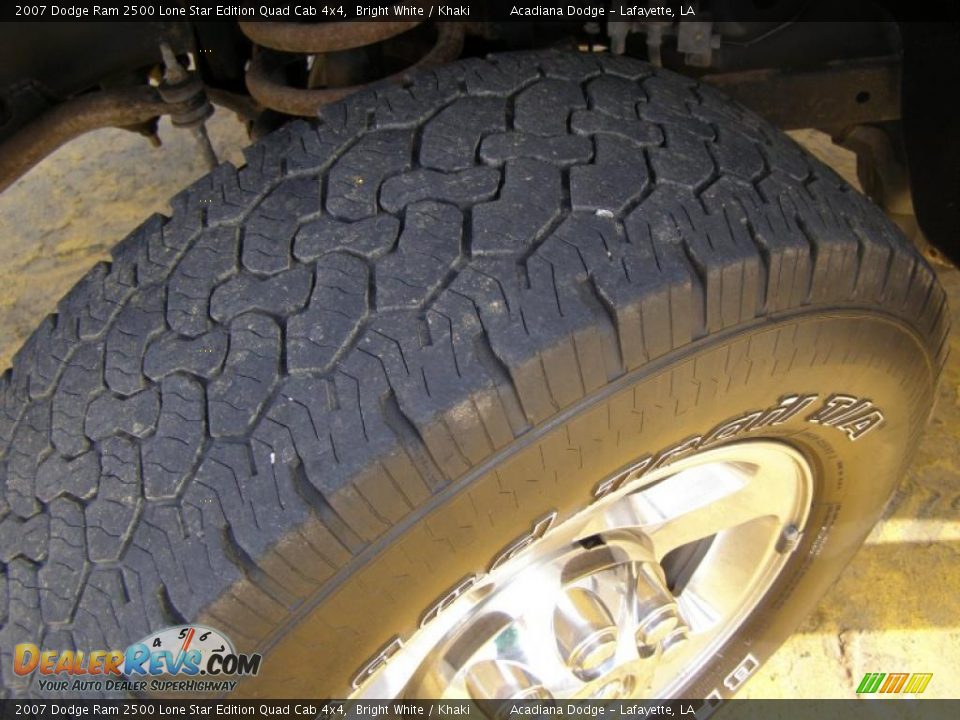 2007 Dodge Ram 2500 Lone Star Edition Quad Cab 4x4 Bright White / Khaki Photo #12