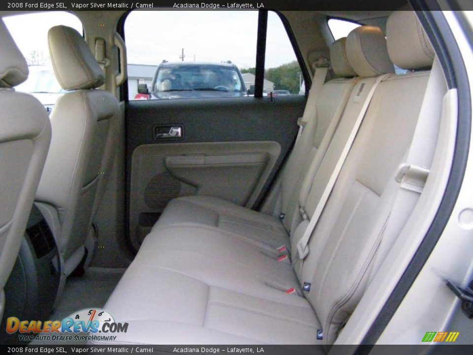 2008 Ford Edge SEL Vapor Silver Metallic / Camel Photo #10