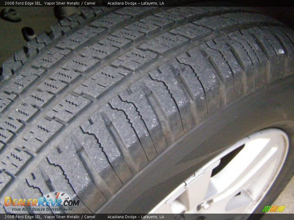 2008 Ford Edge SEL Vapor Silver Metallic / Camel Photo #12