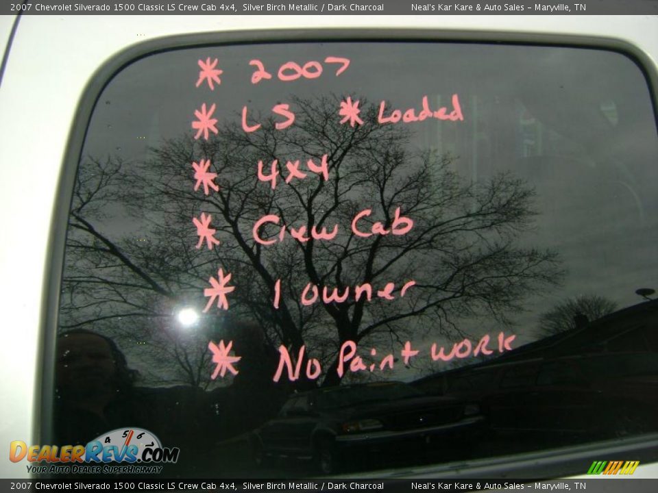 2007 Chevrolet Silverado 1500 Classic LS Crew Cab 4x4 Silver Birch Metallic / Dark Charcoal Photo #6