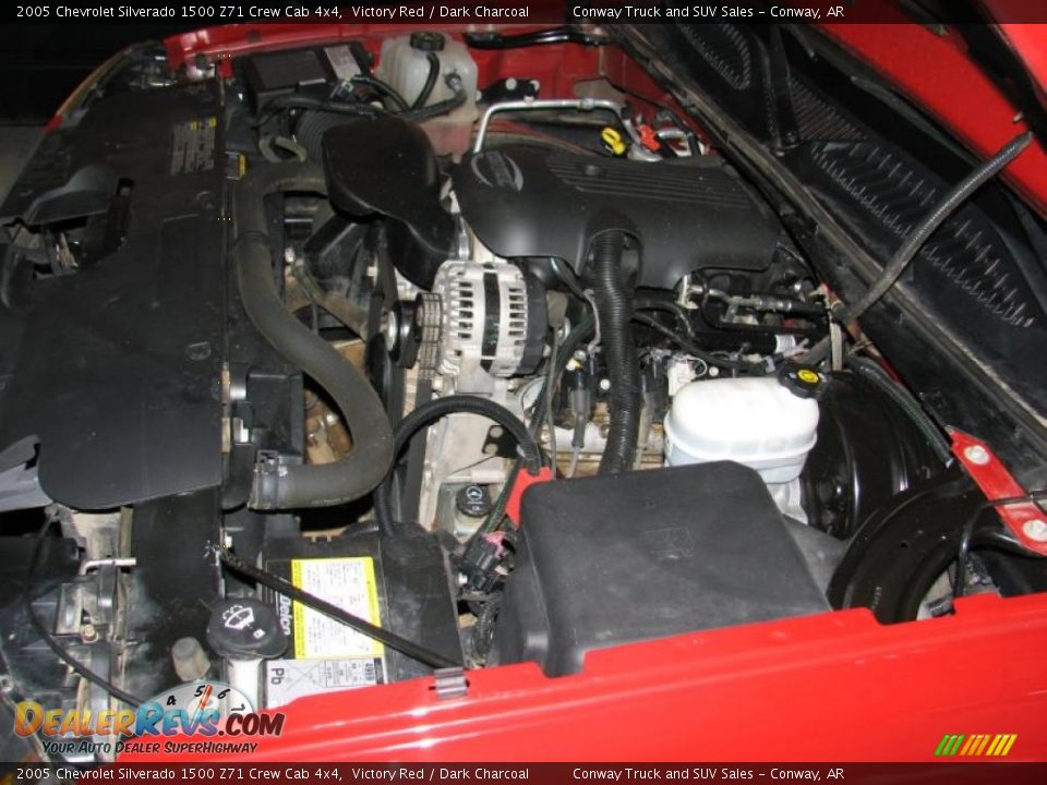 2005 Chevrolet Silverado 1500 Z71 Crew Cab 4x4 Victory Red / Dark Charcoal Photo #24