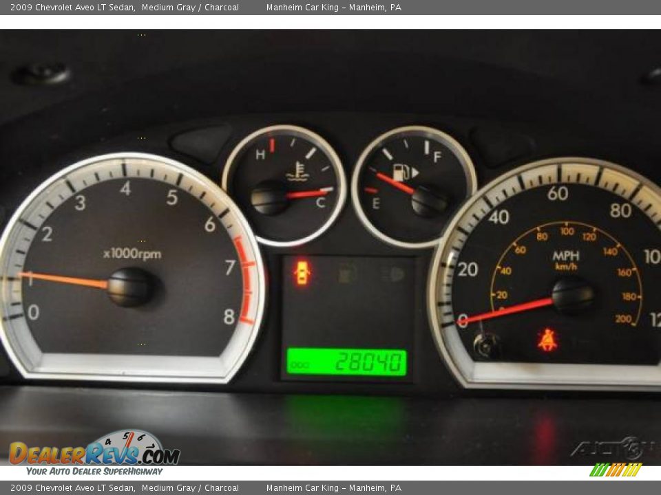 2009 Chevrolet Aveo LT Sedan Medium Gray / Charcoal Photo #10