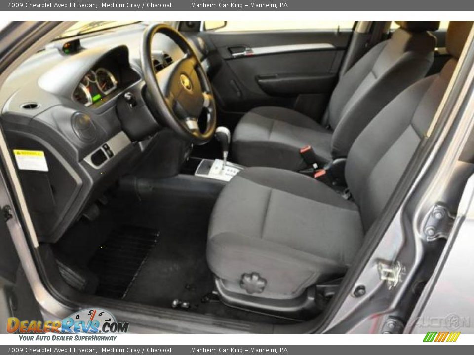 2009 Chevrolet Aveo LT Sedan Medium Gray / Charcoal Photo #12