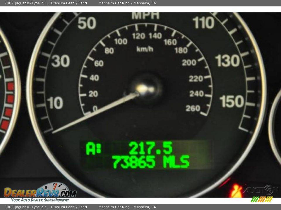 2002 Jaguar X-Type 2.5 Titanium Pearl / Sand Photo #8