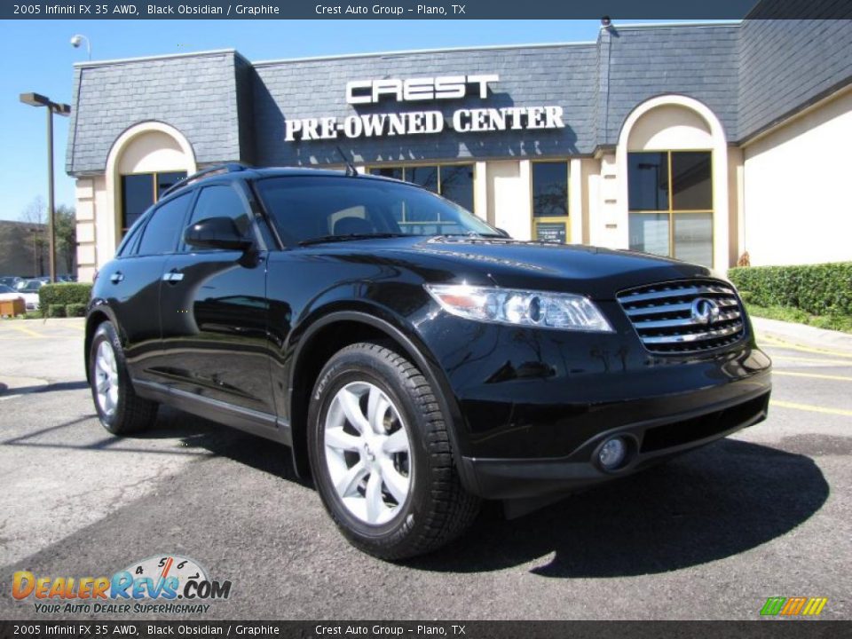 2005 Infiniti FX 35 AWD Black Obsidian / Graphite Photo #1