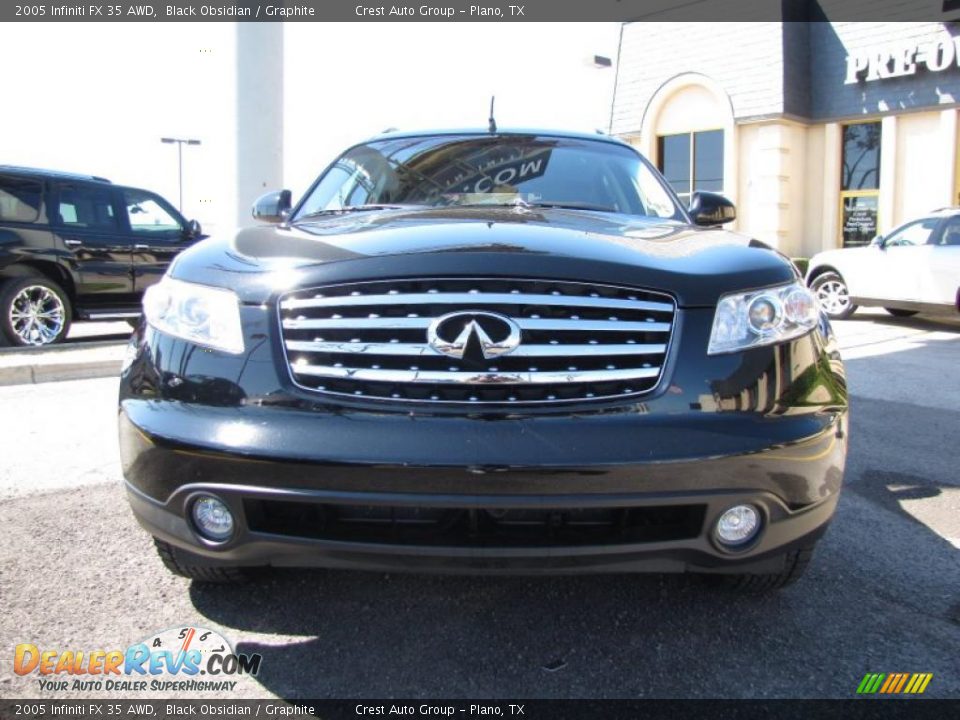 2005 Infiniti FX 35 AWD Black Obsidian / Graphite Photo #2