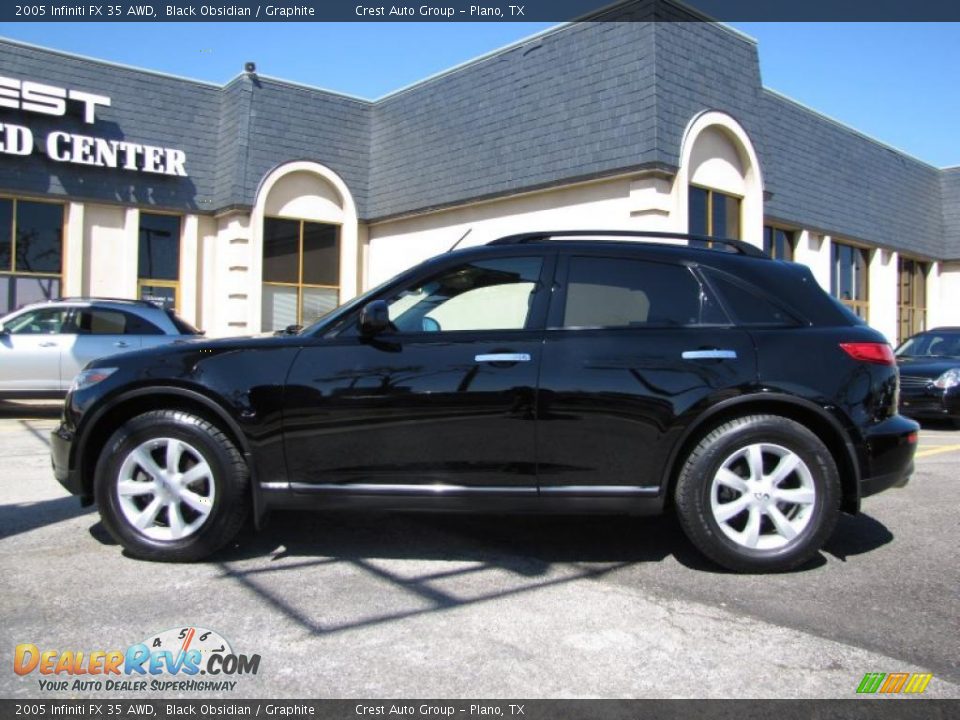 2005 Infiniti FX 35 AWD Black Obsidian / Graphite Photo #4