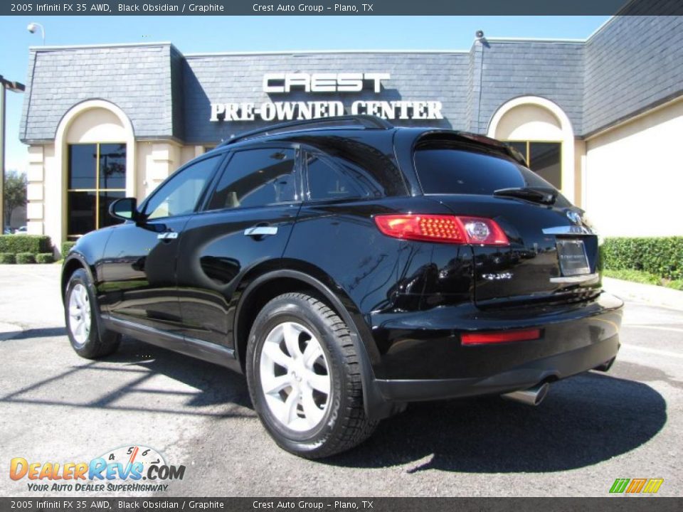 2005 Infiniti FX 35 AWD Black Obsidian / Graphite Photo #5