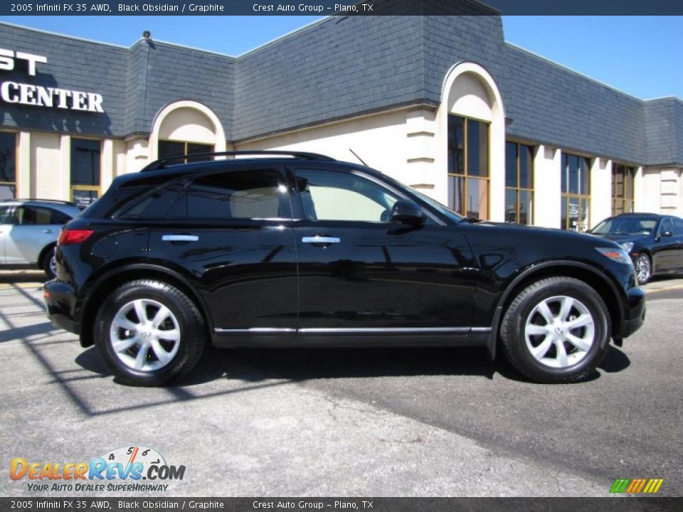 2005 Infiniti FX 35 AWD Black Obsidian / Graphite Photo #7