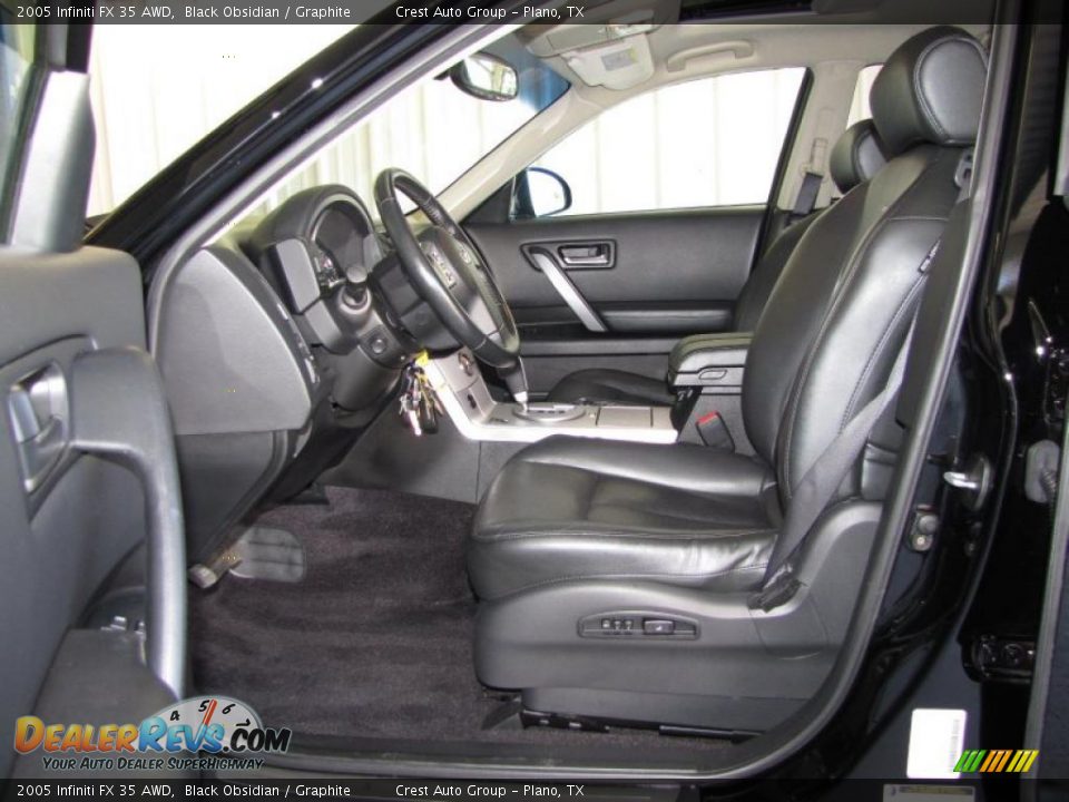 2005 Infiniti FX 35 AWD Black Obsidian / Graphite Photo #8