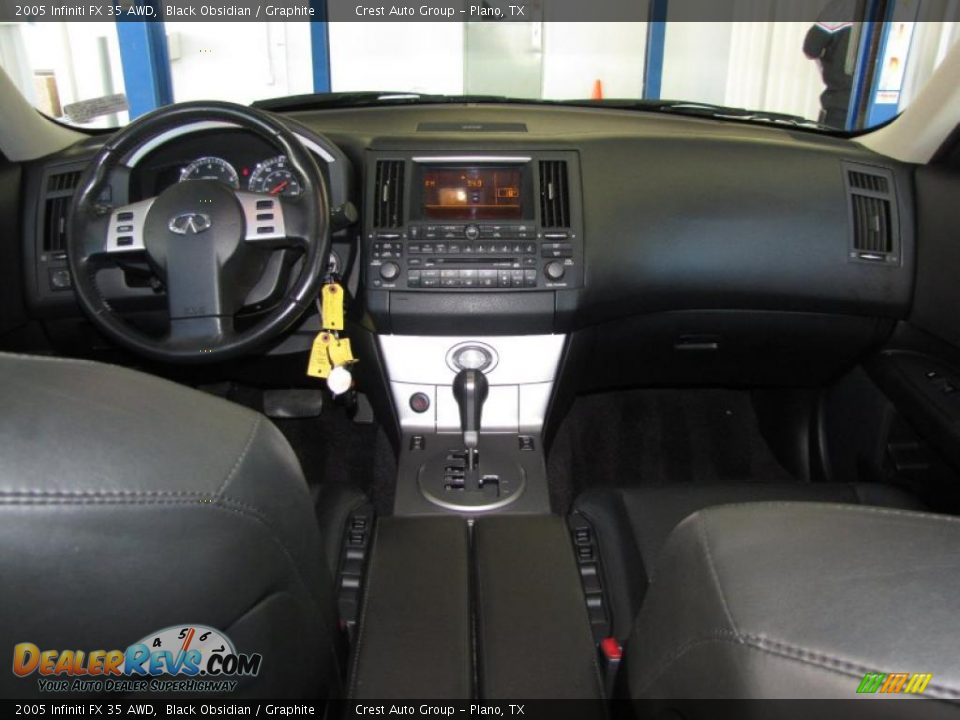 2005 Infiniti FX 35 AWD Black Obsidian / Graphite Photo #11