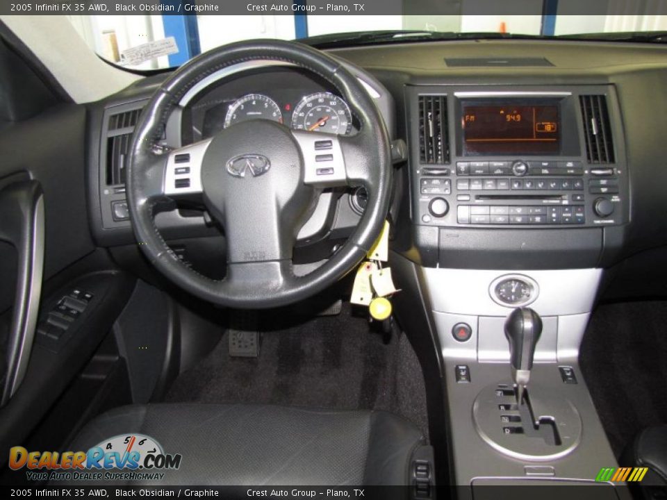 2005 Infiniti FX 35 AWD Black Obsidian / Graphite Photo #12