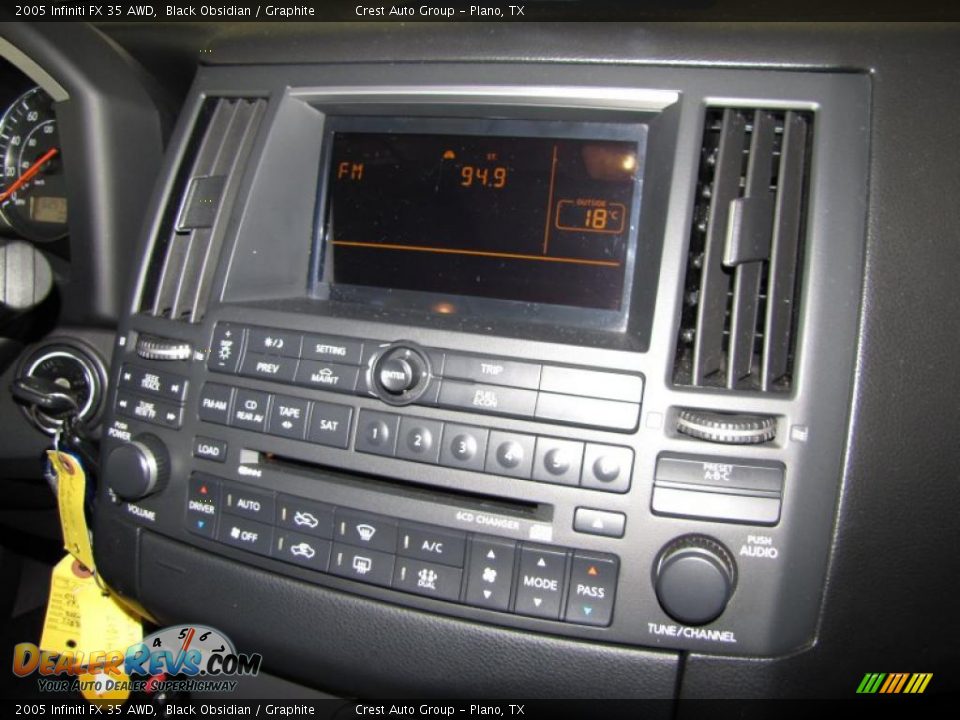 2005 Infiniti FX 35 AWD Black Obsidian / Graphite Photo #13