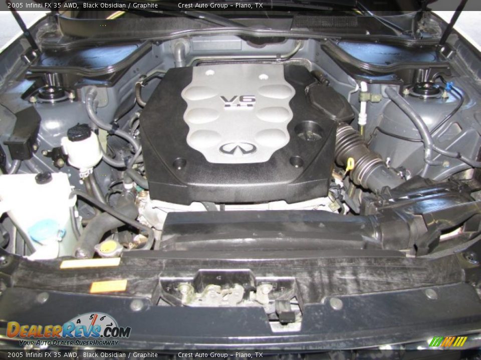 2005 Infiniti FX 35 AWD Black Obsidian / Graphite Photo #16
