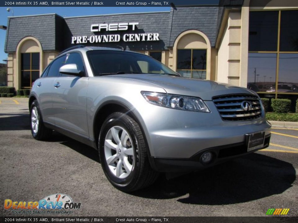 2004 Infiniti FX 35 AWD Brilliant Silver Metallic / Black Photo #1