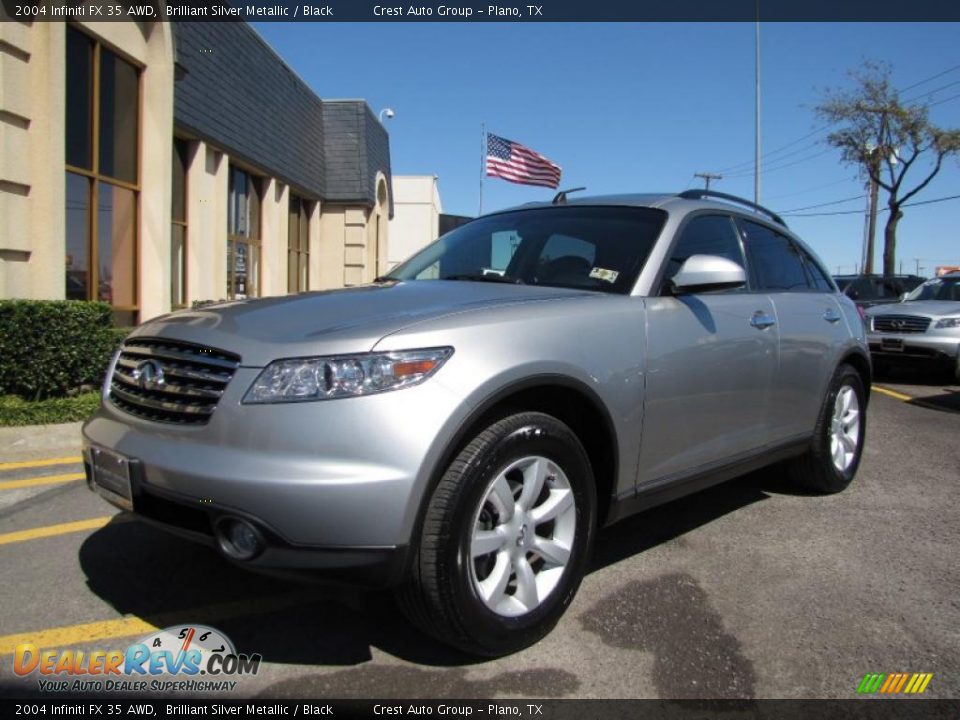 2004 Infiniti FX 35 AWD Brilliant Silver Metallic / Black Photo #3