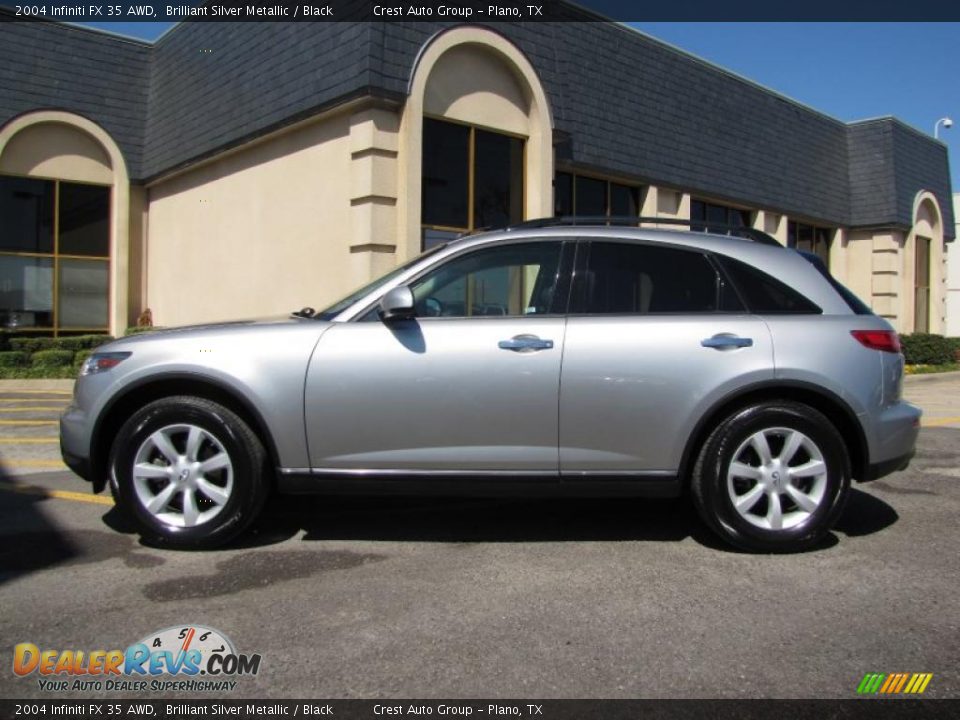 2004 Infiniti FX 35 AWD Brilliant Silver Metallic / Black Photo #4