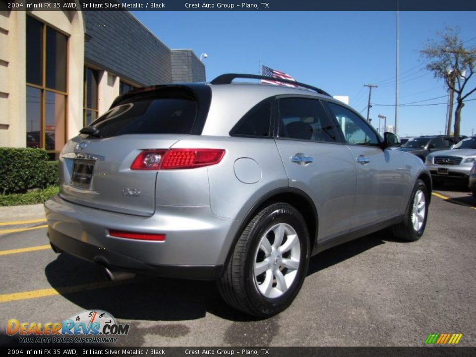 2004 Infiniti FX 35 AWD Brilliant Silver Metallic / Black Photo #6