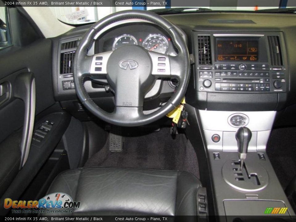 2004 Infiniti FX 35 AWD Brilliant Silver Metallic / Black Photo #12