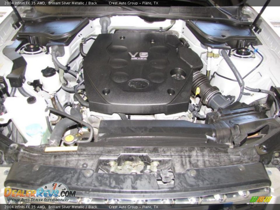 2004 Infiniti FX 35 AWD Brilliant Silver Metallic / Black Photo #16