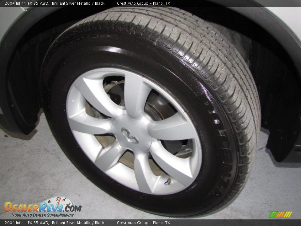 2004 Infiniti FX 35 AWD Brilliant Silver Metallic / Black Photo #18
